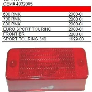 SPI SNOW sklo zadního světla SNOW POLARIS (4032085) (sněžný skútr) Velkoobchod