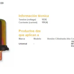 DZE startovací relé startéru univerzální (150A) Značkový