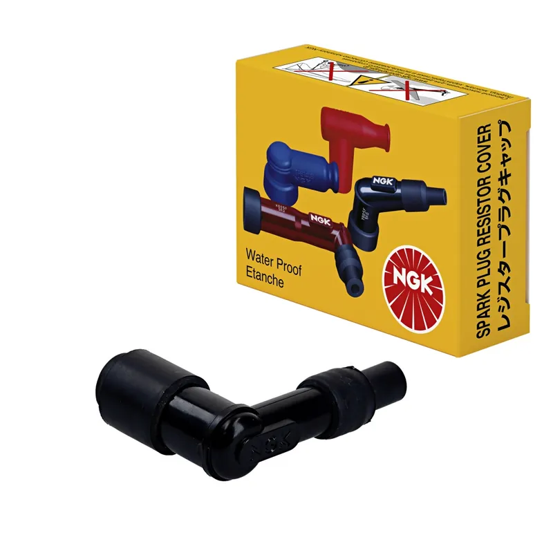 Značkový NGK fajfka na zapalovací svíčky (NR 8020) ohnutá (90) barva černá