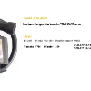 Velkoobchod DZE indukční cívka YAMAHA YFB 250 TIMBERWOLF 92-00; YFM 350 89-01; YFM 400 KODIAK 93-97 (OEM-3DG-82310-10-10, 3DG-82310-10-00)