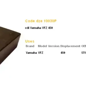 Trendový DZE jednotka zapalování CDI YAMAHA YFZ 450 04-05 závodní MULTIMAPA