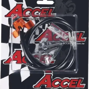 Celosvětová Doprava ACCEL univerzální spínač zapalování hliníkový barva titanová (KS-01T)