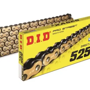 Ihned K Objednání DID hnací řetěz 525VX3GB-122 (122 článků) X-RING zlatá rozpojený + nýtovací spojka