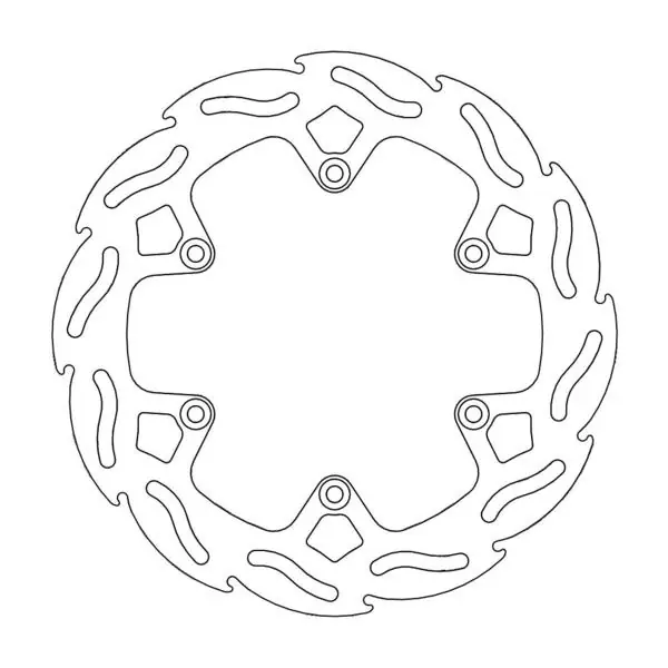 MOTO-MASTER brzdový kotouč zadní FACTORY KTM, HUSABERG 220 mm - 4,4mm tloušťky (NG141; NG129) Originální