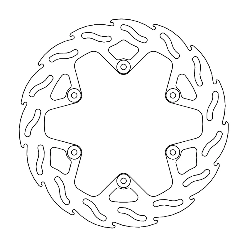 Originální MOTO-MASTER brzdový kotouč zadní / zadní FLAME 245mm, 4,4mm YAMAHA YZ/YZF 125/250/450 16-, WRF 250 17-19, 450 16-18