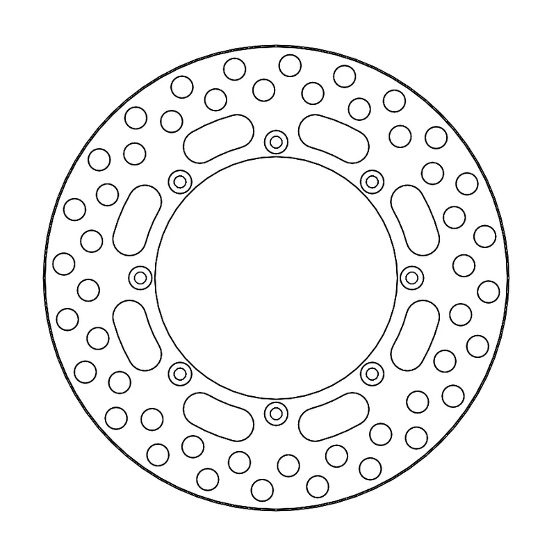 Výprodej MOTO-MASTER přední brzdový kotouč VINTAGE KAWASAKI KX 125/250/500 (1985-1988), KDX 200 SR (1989-1992) (250X130X3,1) (8X6,5)