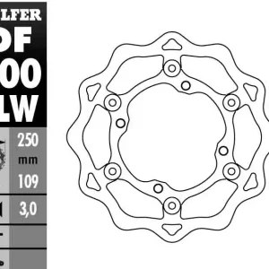 GALFER brzdový kotouč plovoucí KAWASAKI KXF 250/450 06-, KLX 450 07- Bezpečná Platba