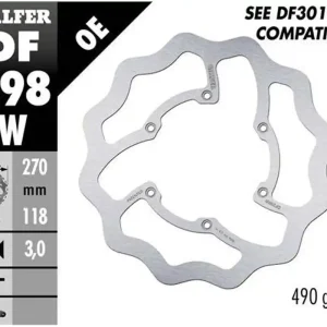 Oblíbený GALFER přední brzdový kotouč YAMAHA WR 450F 16-19, YZ 125/250 18-21, YZ 250F/450F 16-20 WAVE (270X118X3mm)