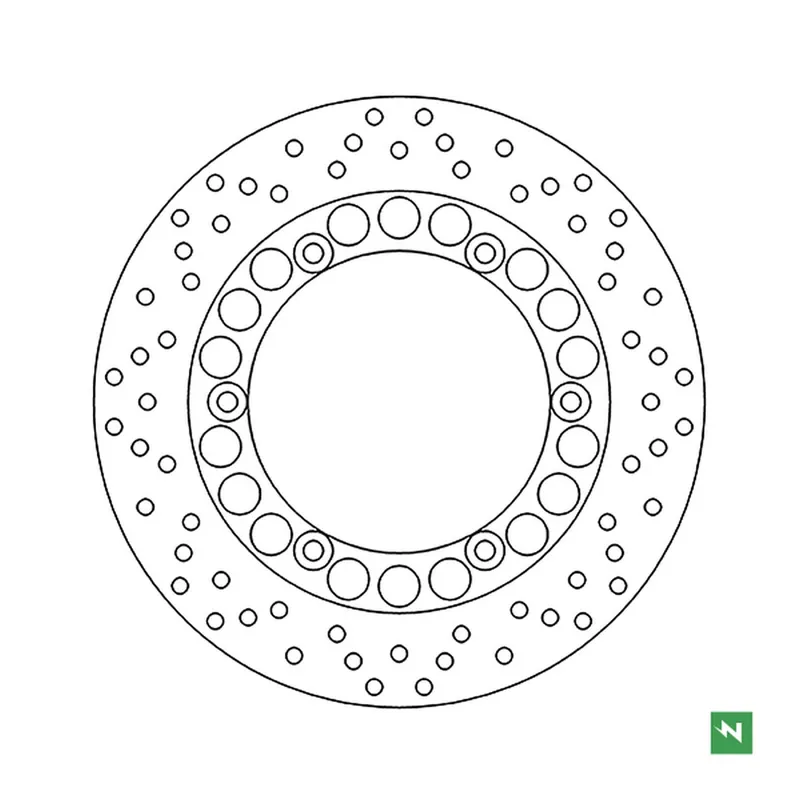 Prémiový NEWFREN přední brzdový kotouč/zadní YAMAHA SR 125 96-03; SRX 600 86-95; XJ 600 83-91; XJ 900 83-94; zadní YAMAHA TDM 900 11-14; XJ 900 85-03; FZR 1000 87-95; FZS 1000 FAZER 01-05; XJR 1200/1300 96-16; MT-01 05-12 (267X132X5mm)