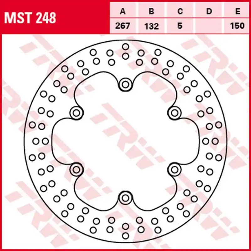 Rychlé Dodání TRW ZF přední brzdový kotouč YAMAHA SR 125 96-03, SRX 600 86-95, XJ 600 83-91, XJ 900 83-94, zadní YAMAHA TDM 900 11-14, XJ 900 85-03, FZR 1000 87-95, FZS 1000 FAZER 01-05, XJR 1200/1300 96-16, MT-01 05-12 (267X132X5mm)