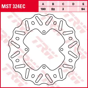 Výprodej TRW ZF brzdový kotouč zadní HONDA CR 80 92-02, CR 85 03-08, CRF 150 07-19