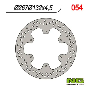 Jen Po Omezenou Doba NG přední brzdový kotouč YAMAHA XT 600 85-94 (267X132X4,5)
