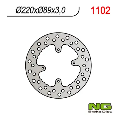 Záruka V Ceně NG přední brzdový kotouč HONDA CR 80/85,CRF150R 07-21 (220X88X3)(4X6,50mm)