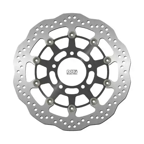 Autentický NG přední brzdový kotouč TRIUMPH TIGER 1050 07-13, SPEED TRIPLE 1050 05-15 (320X78X5mm) (5X10,5mm) WAVE plovoucí (prostředek hliníkový)