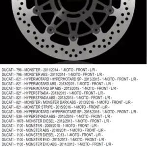 Moderní NG přední brzdový kotouč DUCATI 796/821/1078/1100/1200 11-16 (320X72X5) (5X8,5mm)