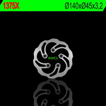 NG brzdový kotouč zadní KTM SX 50 08-13 (140X45X3,2) (5X6,5) WAVE Luxusní