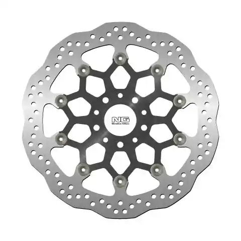 Ihned K Objednání NG přední brzdový kotouč KTM DUKE 690 R/ABS 14-16 (320X52X5mm) (5X8,5mm) WAVE plovoucí (prostředek hliníkový)