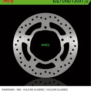 Nízká Cena NG brzdový kotouč zadní KAWASAKI VN 900 CLASSIC 07-15, VN 900TOURER 14-17 (270X130X7,0mm)