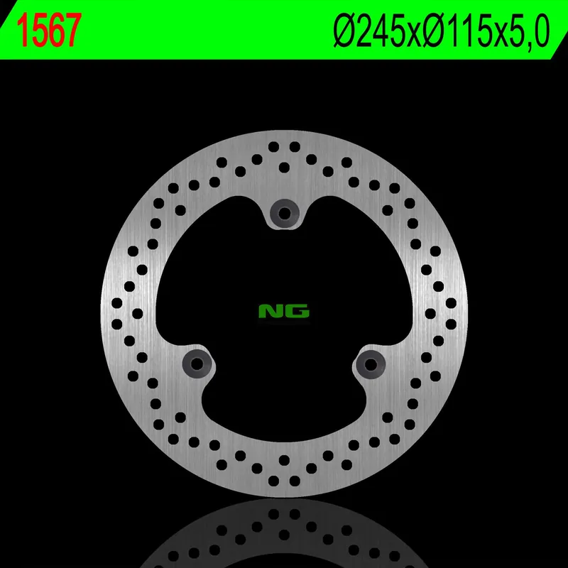 Vysoce Kvalitní NG brzdový kotouč zadní YAMAHA X-MAX 125 10-17, X-MAX 250 10-13 (245X115X5,0mm) (montáž 3X8,25mm)