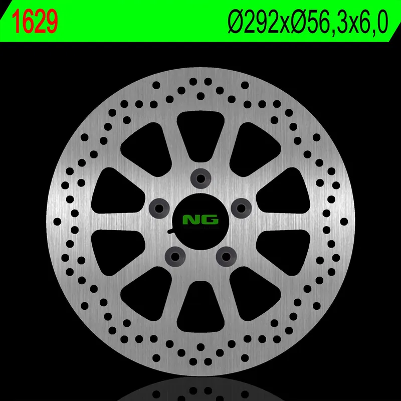 NG brzdový kotouč zadní HARLEY DAVIDSON DYNA 1690/1450/1573 02-17, SOFTAIL 16-18 (292X56,3X6,0mm) (5X10,mm) Sleva