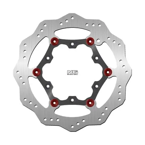 Sleva NG přední brzdový kotouč AJP PR4 125 05-09, BETA ALP 4.0 05, GAS GAS EC250/300 96-20 (260X108X3mm) (6X6,5mm) WAVE plovoucí