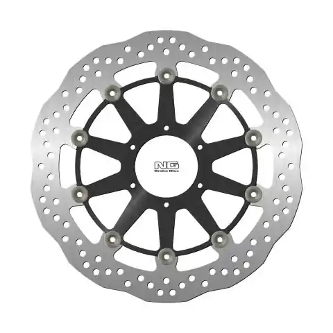 Ruční Výroba NG přední brzdový kotouč HONDA CBR1000RR 09-19 (320X74X5mm) (6X6,5mm) WAVE plovoucí (prostředek hliníkový)