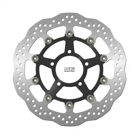 Ruční Výroba NG přední brzdový kotouč TRIUMPH ROCKET 04-17, SPRINT 1050 05-10 (320X78X5mm) (5X10,5mm) WAVE plovoucí (prostředek hliníkový)