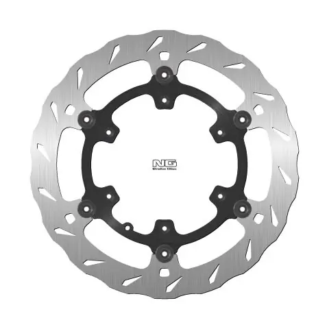 Omezená Nabídka NG přední brzdový kotouč AJP PR7 ADVENTURE 650 16-20 třmeny BREMBO (300X124,3X5mm) plovoucí (6X6,5mm) WAVE