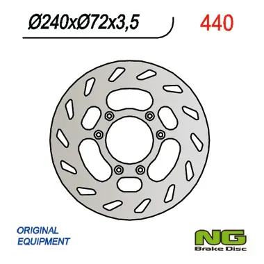 Akční Cena NG přední brzdový kotouč BETA 50 (240X72X3,5)