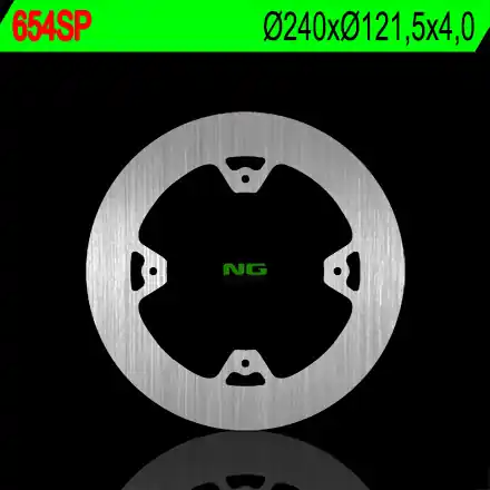 NG brzdový kotouč zadní HONDA CR 125/250 02-07, CRF 250/450R 04-21 (240X121,5X4) (plný) Prémiový