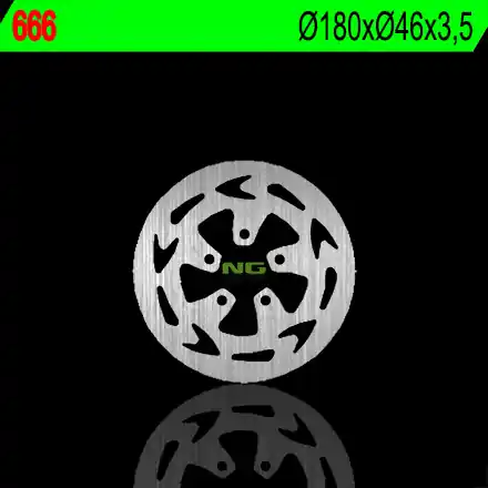 NG přední brzdový kotouč GAS GAS 50 EC/TXT (180X46X3,5) (5X6,5mm) Přímo Od Výrobce