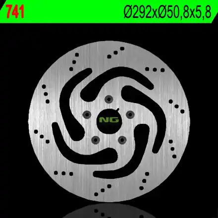 Originální NG brzdový kotouč zadní HARLEY DAVIDSON sportSTER 1200 84-98 (ALL modelS) (292X50,5X5,8) (5X8,5mm)