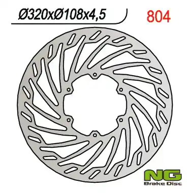 NG přední brzdový kotouč GAS GAS SM 125 (01-07), 250/450 (01-05), 450/515 (08) (320X108X4,5) TURBINE Novinka