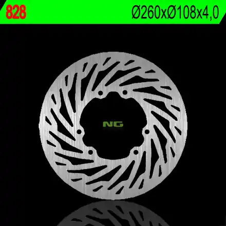 Tovární Cena NG přední brzdový kotouč RIEJU 50/125/250 YAMAHA XT 125X 05-09, DT 50 SM 05-07, DT 50X 03-06 (260X108X4)