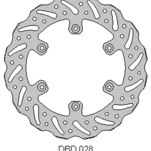 Bezpečná Platba DELTA BRAKING brzdový kotouč zadní YAMAHA YZ 125 02-21, WRF 250 02-21, WR 250 02-07, YZ/YZF 250 02-21, WRF/YZF 02-21, WAVE (245X115X4mm) (6X6,5mm) (NG789X)