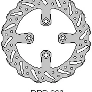 DELTA BRAKING brzdový kotouč zadní GAS-GAS 65MC 21, KTM SX65 04-21, WAVE (160X45X3mm) (4X6,5mm) (NG1026) Výhodná Nabídka