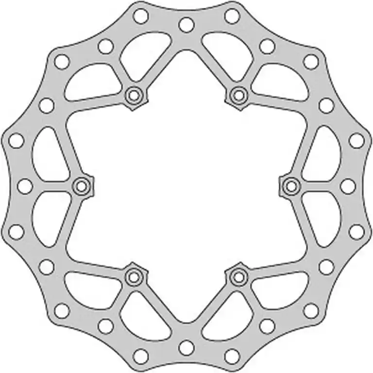 Expresní Doručení DELTA BRAKING přední brzdový kotouč KTM 2T/4T 91-25, HUSABERG, HUSQVARNA, GAS-GAS 21, WAVE ULTRA LIGHT (260X126,5X3mm) (6X6,5mm) (NG140)