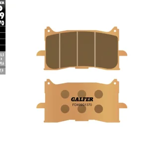 GALFER brzdové destičky KH679 SPEIK kovový barva zlatá STREET Nová Kolekce