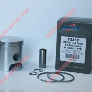 Píst Vertex MALOSSI (PIAGGIO, GILERA) (47,00mm=nominální) čep 12mm (kroužky 52712004700 X 2) Objednat Nyní