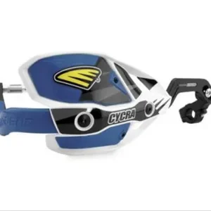 CYCRA chrániče páček hliníkové s upevněním (28,6mm) model ULTRA PROBEND RACER PACK CRM barva bílá/světle modrý Značkový