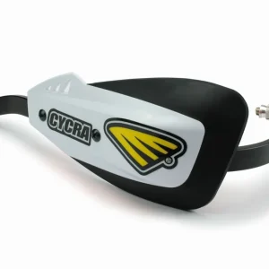 Profesionální CYCRA kryty páček (HANDBARY - alu výstuha) s upevněním (28,6mm - upevnění 1CYC-1156-12 v sadě) model sérieS ONE barva bílá