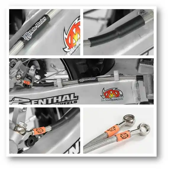 MOTO-MASTER brzdová hadička v ocelovém opletení přední FANTIC XE/XX/XXF, YAMAHA YZ/YZF/WR/WRF 250\\450 08- Výhodná Nabídka