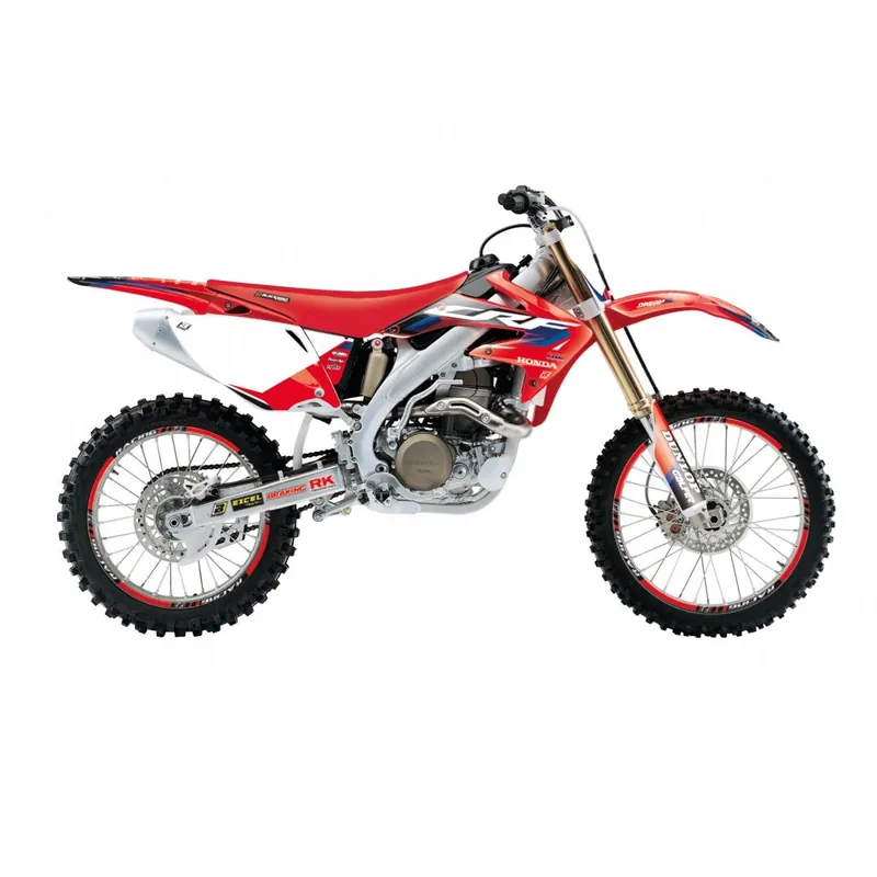 Víkendová Akce BLACKBIRD sada samolepek (dýhy) HONDA CRF 450R 05-08 DREAM 5 barva červená