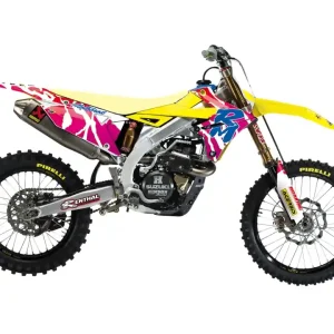 BLACKBIRD sada samolepek (dýhy) SUZUKI RMZ 250 19-24, RMZ 450 18-24 retro SUZUKI Ruční Výroba
