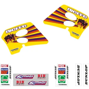 Sezónní Sleva TECNOSEL (BLACKBIRD) sada samolepek (dýhy) SUZUKI RM 125/250 93-95, REPLICA TEAM SUZUKI 93 barva žlutá