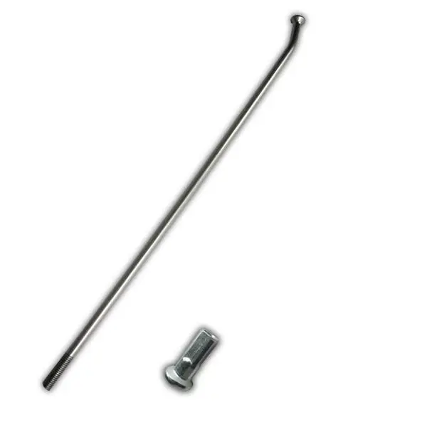 HAAN WHEELS špice zesílená s niplem (1 kus) zadní 18 KTM 95-, HUSQVARNA 14-, GASGAS 21- barva stříbrná Bezpečná Platba