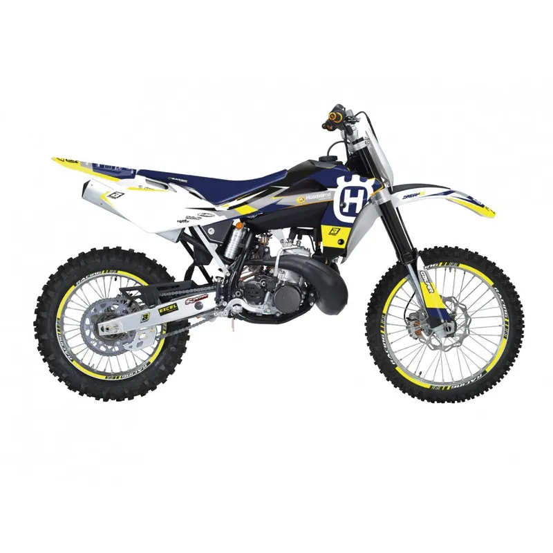 BLACKBIRD sada samolepek (dýhy) HUSQVARNA CR 125 06-08, WR 250/300 06-13 DREAM 5 barva žlutá světle modrý bílá Profesionální