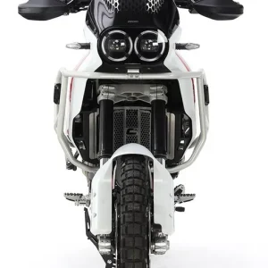 Koupit Online CROSSPRO hliníkové kryty motoru a chladiče DUCATI DESERT X 22- (pasuje na původní desku motoru) barva černá