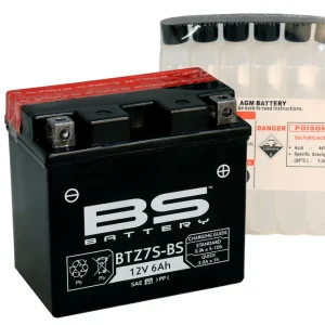Exkluzivní BS akumulátor BTZ7S-BS (YTZ7S, YTZ7S-BS) 12V 6AH 112X69X103 bezúdržbový - elektrolyt zvlášť (130A) (6) UE2019/1148