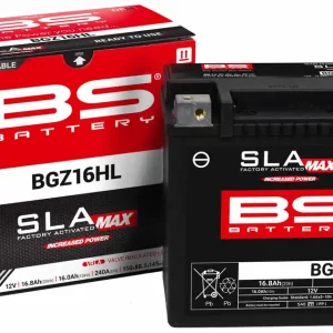 Novinka BS akumulátor BGZ16HL MAX (FA) (YTX14HL,YTX14L,YTX14L-BS) 12V 16AH 150X88,5X145 bezúdržbový - (zvýšený rozběhový proud) (240A) (HARLEY-DAVIDSON) (4)
